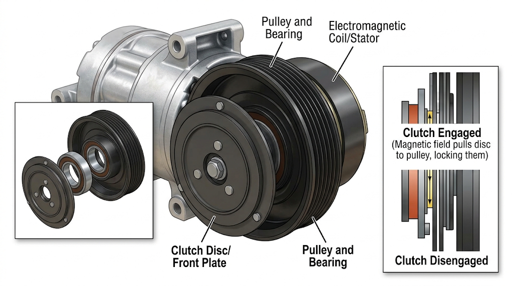 Primary Causes of AC Compressor Clutch Failure
